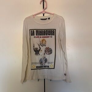 Kids Long Sleeve Concert Tee - Cream